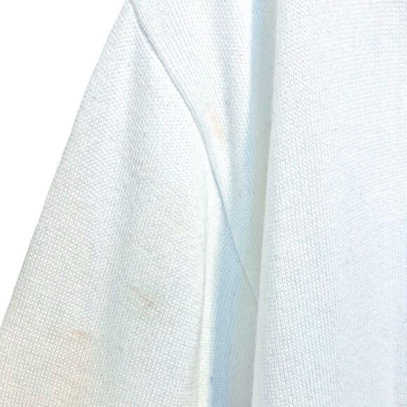 Lands End Open Front Cardigan Sweater Plus Size 3x Navy Tan Ivory Color Block - Picture 5 of 6